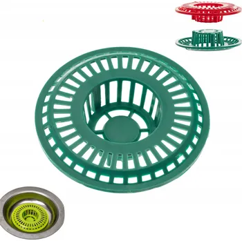 sítko a zátka do dřezu Sítko do dřezu plast, oka 6 mm, vícebarevné