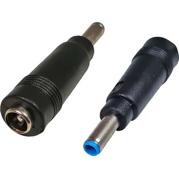 Elektrický konektor Přechodka napájecí konektor, se středovým pinem HSWA 5.5 x 2.1 mm na 4.5 x 3.0 mm se středovým pinem