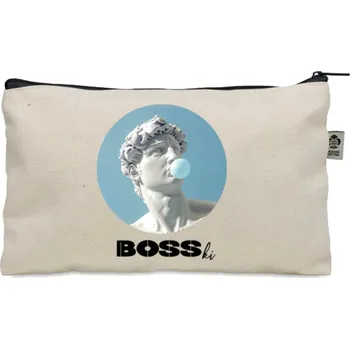 Kosmetická taška Kosmetická taštička béžová dárek pro kluka BOSSKI BOSKI pánská KO_277