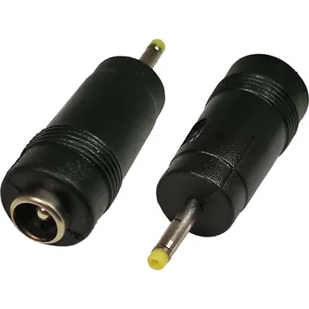 Elektrická zásuvka Přechodka napájecí konektor HSWA 5.5 x 2.1 mm na 2.35 x 0.8 mm