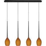 AZzardo AZ1227 DECOline Izzat 4 AMBER stropní závěsné svítidlo 4xE14 50W IP20 jantar