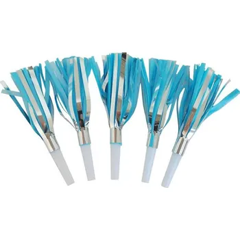 Party dekorace Frkačka papírová, modro-stříbrná, sada 5 ks