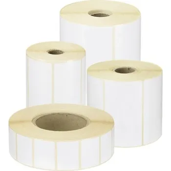 Samolepící etiketa 50x30mm, etikety bílé, samolepící na kotouči, návin 3 000, dutinka 40mm