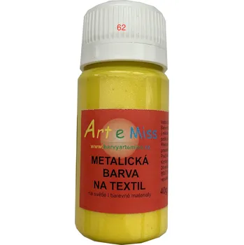 Speciální výtvarná barva Metalicka barva na textil 40g