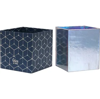 Sada 2 stojánků papírových na tužky,( 100x100x100mm + 90x90x110mm)