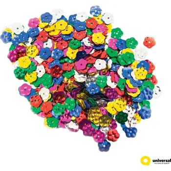 Dekorativní konfety květy 8x8 mm, mix barev