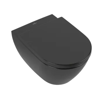 Klozet Villeroy & Boch Subway 2.0 - Závěsné WC, Rimless, Ebony CeramicPlus 5614R0S5