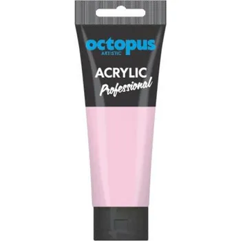 Vodová barva Akrylová barva OCTOPUS Professional, pastelová růžová, 75 ml