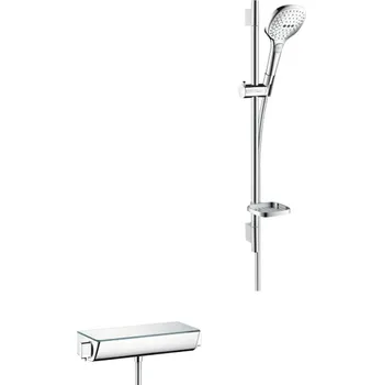 Hansgrohe Raindance Select E 120 3jet sprchová souprava na stěnu s termostatem Ecostat Select a sprchovou tyčí 65 cm, chrom 27038000