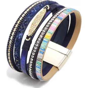 Náramek Metalický náramek Follower Tmavě Modrý