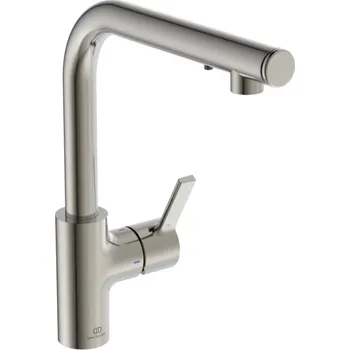 Ideal Standard Gusto iMX - Dřezová baterie s integrovaným dávkovačem mýdla, ušlechtilá ocel A7817GN