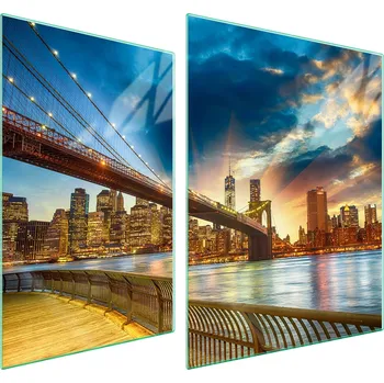 Obraz Skleněná ochranná deska na sporák 70x52 Město