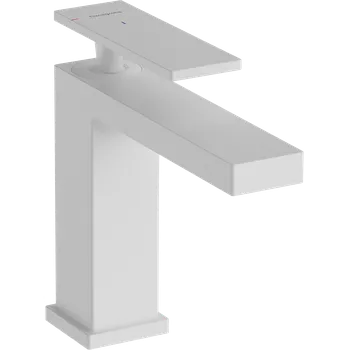 Hansgrohe Tecturis E Páková umyvadlová baterie 110 CoolStart EcoSmart+ bez odtokové soupravy, matná bílá 73012700