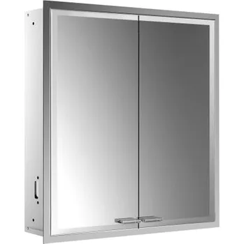 Nábytkové kování Emco Prestige 2 - Vestavěná zrcadlová skříň 615 mm bez světelného systému, zrcadlová 989707101