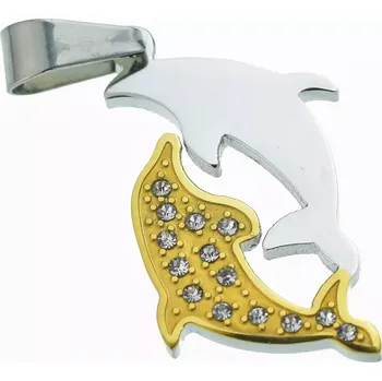 Přívěsek Přívěsek z chirurgické oceli Delfíni