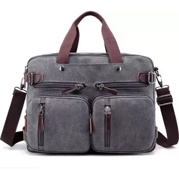 Canvasio Pánská plátěná taška crossbody Savior Šedá 18L