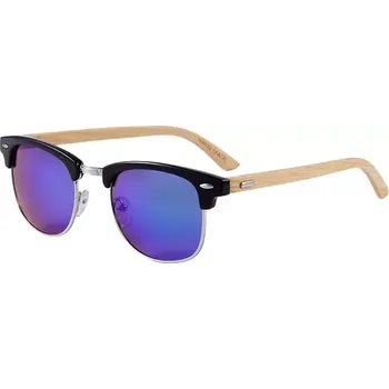 Wayfarer dřevěné Old School sluneční brýle WOL147M