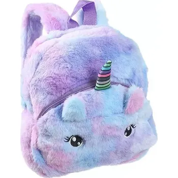 Dětský batoh Lifestyle Dívčí Plyšový batůžek s jednorožcem Violet fialová