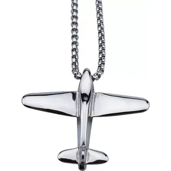 Přívěsek Přívěsek z chirurgické oceli Letadlo 815 - Model BEZ ŘETÍZKU (pouze přívěsek)