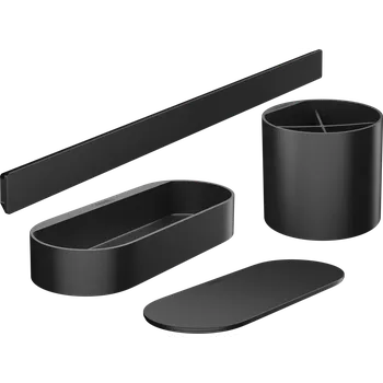 Koupelnový nábytek Hansgrohe WallStoris Sada do koupelny, matná černá 27968670