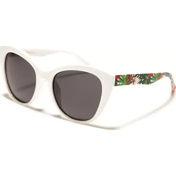 Sluneční brýle GISELLE CAT EYE dámské polarizační sluneční brýle Flower Bílé