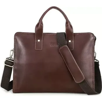 Contacts® pánská kožená brašna přes rameno Vaneng Coffee