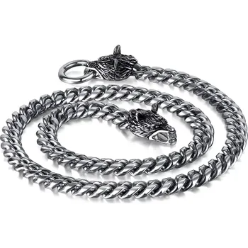 Náhrdelník Náhrdelník z chirurgické oceli ve Znamení Vlka 58 cm