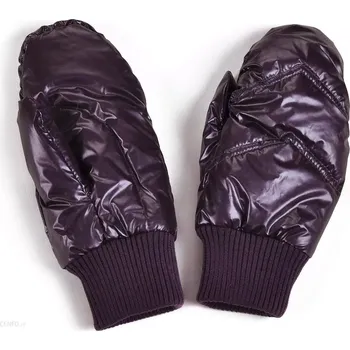 Rukavice Dámské palčáky rukavice metalické fialové