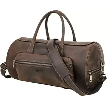 Cestovní taška Contacts® luxusní kožená cestovní taška Helwán 22L