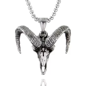 Přívěsek Přívěsek z chirurgické oceli Mendéský kozel sabatu - Model včetně řetízku 3mm/ 60 cm