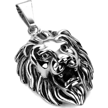 Přívěsek Přívěsek z chirurgické oceli Lví hlava
