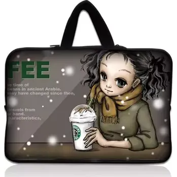 pouzdro na notebook Huado taška na notebook do 15.6" Holka s kafé