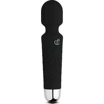 Vibrátor EasyToys Mini Wand - nabíjecí masážní vibrátor (černý)