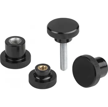 Nábytkové kování Rýhované ovládací knoflíky 06097-302606X10