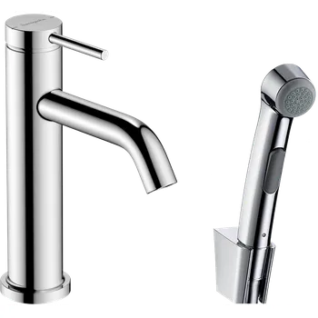 Vodovodní baterie Hansgrohe Tecturis S páková umyvadlová baterie 110 s ruční sprchou Bidette a sprchovou hadicí 160 cm, chrom 73211000