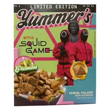 Bonbon Yummer's Squid Game cereální polštářky s pistáciovou náplní 300 g