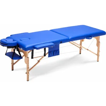 Masážní stůl Bodyfit Table, 2-segmentové dřevěné masážní lehátko, XXL, univerzální