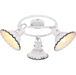 GLOBO 54050-3 JOWITA stropní bodové svítidlo/spot D290mm 3xE27 bílá patina, černá