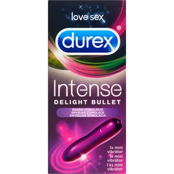 Vibrátor Durex Intense Delight Bullet - mini vibrační strojek (fialový)