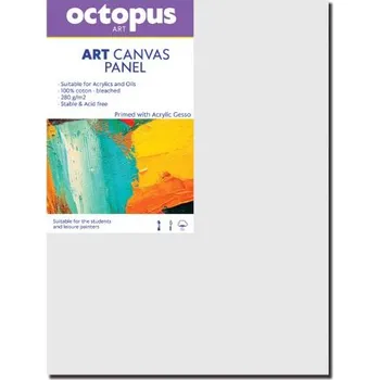 Malířské plátno Malířské plátno natažené na kartonu OCTOPUS 20 x 30 cm, 3mm