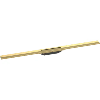 Odvodňovací žlab Hansgrohe RainDrain Flex Vrchní sada sprchového žlabu 1000, zkracovatelný, pro instalaci volně na plochu, leštěný vzhled zlata 56046990