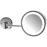 Emco Cosmetic mirrors Pure LED - Kosmetické zrcadlo nástěnné s LED osvětlením Ø216mm, 3 násobné zvětšení, chrom 109500118