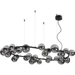 Ideal Lux 296753 PERLAGE závěsné svítidlo 30xG9 černá, kouřová