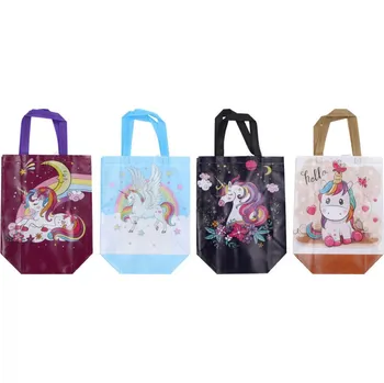 Dárková taška Dárková taška S 27x29x12 cm Jednorožec - netkaná textílie