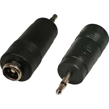 Elektrická zásuvka Přechodka napájecí konektor HSWA 5.5 x 2.1 mm na 2.5 mm JACK