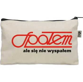 Kosmetická taška Kosmetická taštička béžová SPOŁEM Ale Się Nie Wyspołem PRL 90. léta KO_307