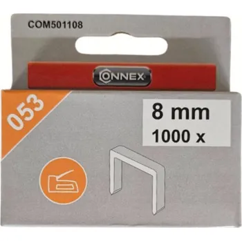 Průmyslová sponka Connex Spony 8mm do sponkovačky v balení 1000ks typ 53