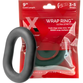 Perfect Fit Ultra Wrap 9 - silný kroužek na penis - černý (22 cm)
