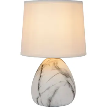 Lampička LUCIDE 47508/81/31 MARMO Lampička E14 1x40W bílá/bílá
