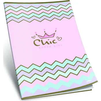 Sešit sešit 440, A4, 42 listů, bez linek, edice CHIC, Super girl